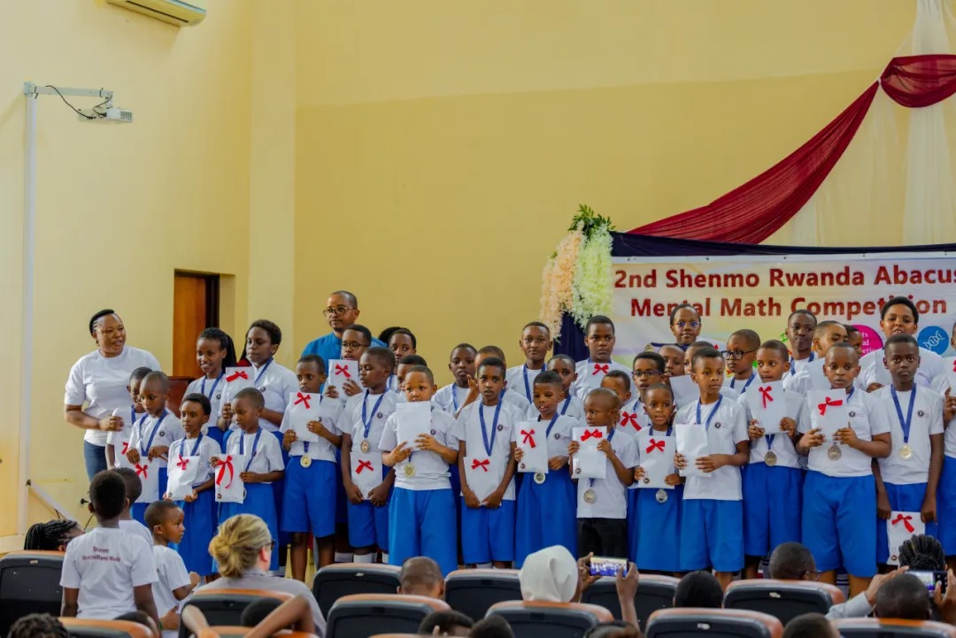 Shenmo Education Rwanda — 2nd Shenmo Rwanda Abacus Mental Math Competition: medal and certificate ceremony.